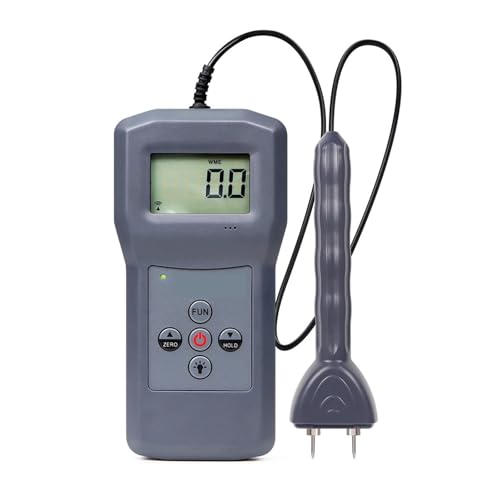 Feuchtigkeitsmessgeräte, 0-80% Holzfeuchtemessgerät, digitales Hygrometer, Stifttyp, Feuchtigkeitsdetektor, Furniertest for Bambus von JOJIDE