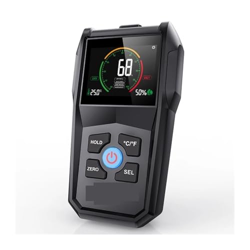 Feuchtigkeitsmessgeräte, Berührungsloses Holzfeuchtemessgerät for Feuchtigkeit Trockenbau Mauerwerk Holz Hygrometer Pinless Detektor von JOJIDE