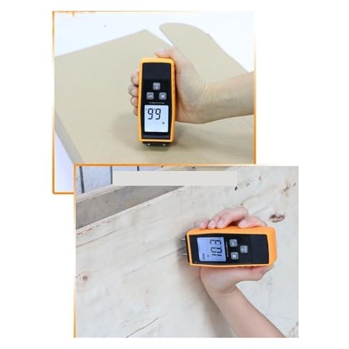 Feuchtigkeitsmessgeräte, Handheld Holz Feuchtigkeit Tester Meter mit Hintergrundbeleuchtung Digital Detektor Brennholz von JOJIDE