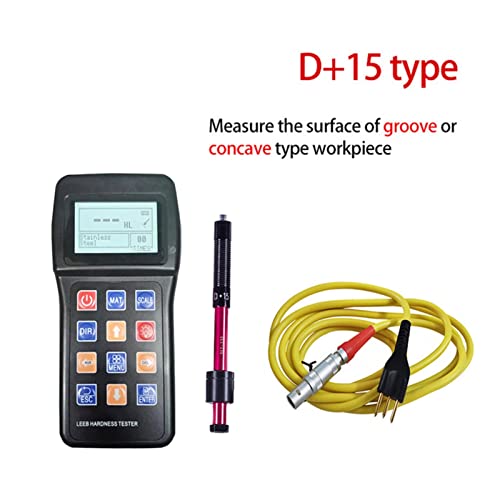 Härteprüfgerät, 7-in-1-hochpräzise tragbare Leeb-Härte-Tester-Durometer for Metallrohrstahl-Plattenform-Oberflächen-Leeb-Härte-Tester(Hardness D 15 Type) von JOJIDE