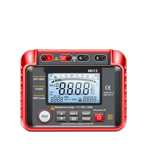 Isolationsmessgerät, Digitales Megohmmeter-Messgerät, Isolations-Erdungswiderstandsmessgerät, Tester, Kabel, Hochspannungs-Voltmeter, Messgerät Isolationsmessgerät, Digitales Megohmmeter-Messgerät, Isolations-Erdungswiderstandsmessgerät, Tester, Kabel, Hochspannungs-Voltmeter, Messgerät von JOJIDE