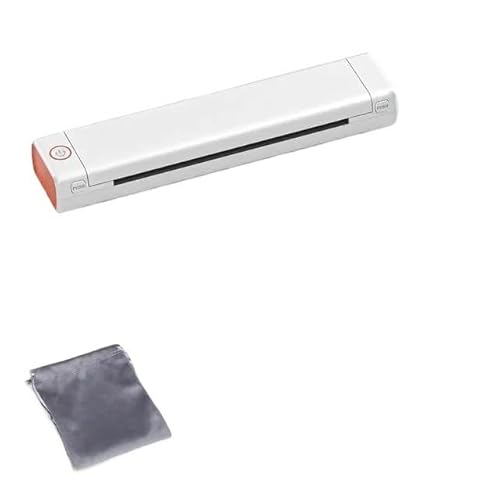 JOJIDE Handdrucker, Tragbarer Thermodrucker M08F A4 Breite 210 mm Handheld Inkless Bluetooth HD Druck(Orange) von JOJIDE