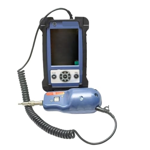 JOJIDE Netzwerk Tester, Glasfaser-Inspektionsmikroskop-Sonde, Faserinspektor mit LCD, Monitorunterstützung, UPC/APC-Adapter, 3,5-Zoll-Bildschirm(Support UPC and APC) von JOJIDE