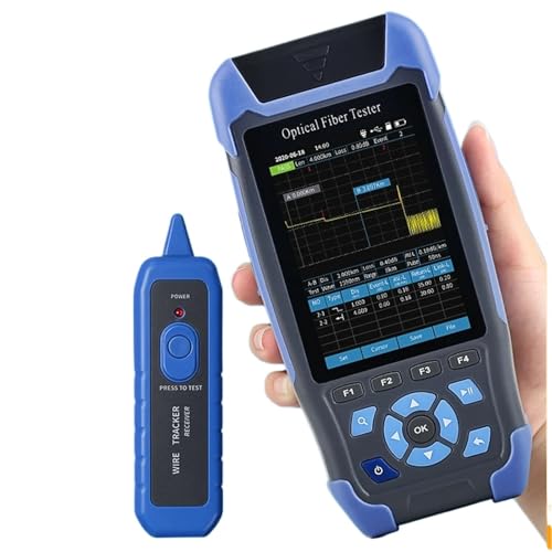 JOJIDE Netzwerk Tester, OTDR 1310/1550nm 60KM 24/22dB Optical Time Domain Reflektometer Multifunktionale Fiber Optic Tester Mit OPM VFL OLS(AUA900D) von JOJIDE