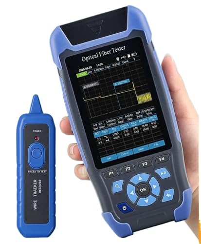JOJIDE Netzwerk Tester, OTDR 60KM Optical Time Domain Reflektometer 1310/1550nm 24/22dB Fiber Optic Kabel Tester Eingebaute VFL OPM OLS(AUA900D) von JOJIDE