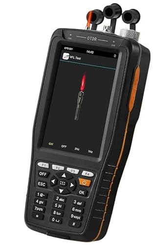 JOJIDE Netzwerk Tester, OTDR Multifunktions-1550-nm-Touchscreen-Optical Time Domain Reflektometer Optischer Fasertester, VFL (10 mW)/OPM/OLS(1310 1550nm(APC)) von JOJIDE