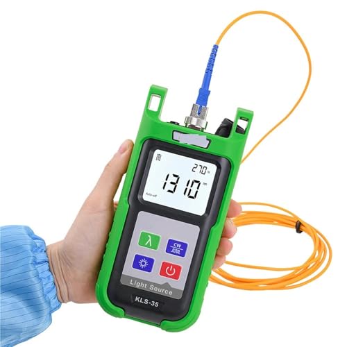JOJIDE Netzwerk Tester, Optische Faser Tester Lichtquelle KLS-35 FTTH Handheld Fiber Optic Werkzeuge Mit Selbst Kalibrierung(KLS-35-M) von JOJIDE