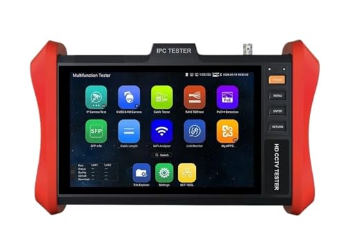 JOJIDE Netzwerk Tester, Tester 8-Zoll-Monitor 4K H.265 IP 8MP AHD/TVI/CVI-Kamera-Testtool und VGA-Eingangskabeltester(E88) von JOJIDE