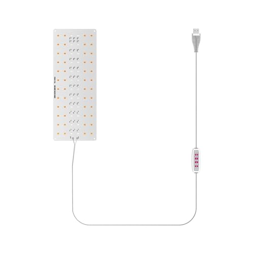 JOJIDE Pflanzenlampe, Ultradünne Panel-Wachstumslichter mit Timer, unter dem Schrank, dimmbares LED-Wachstumslicht for Zimmerpflanzen, Wachstumslichter(One head) von JOJIDE