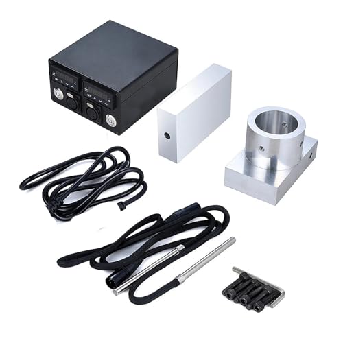 JOJIDE Transferpresse, 3x5-Zoll-Kolophonium-Pressplatten-Kit mit doppeltem PID-Temperaturreglermodul, kompatibel mit verschiedenen hydraulischen Pressen A/H-Rahmen von JOJIDE