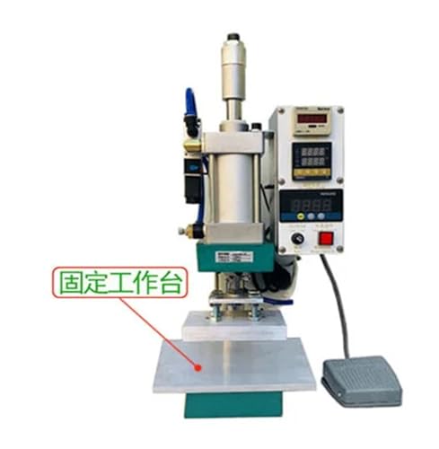 JOJIDE Transferpresse, 500w pneumatische Heißprägemaschine, Leder-Holz-Logo-Markenprägemaschine Heißprägewerkzeuge(WH-T01G) von JOJIDE