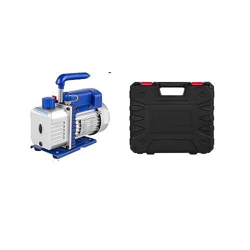Kältemittel-Vakuumpumpen-Kits, HVAC-Kühlung, 1/3 1/4 mit Krümmeranzeige für Haushaltsklimaanlage (4 CFM 1-3 PS) von JOJIDE