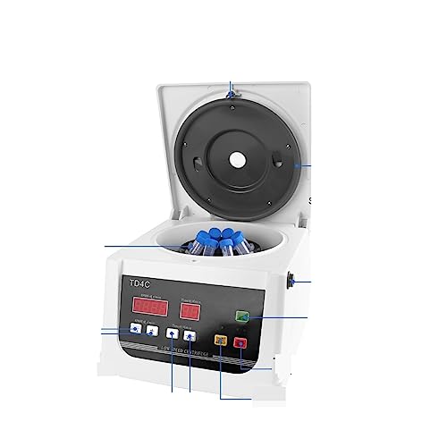 Labor Zentrifuge, Medizinische Zentrifuge Laborblutzentrifuge Digitale PRP-Plasmazentrifugenmaschine 4000 U/min 5000 U/min 5 ml 10 ml Zentrifugenröhrchen(TD4C) von JOJIDE