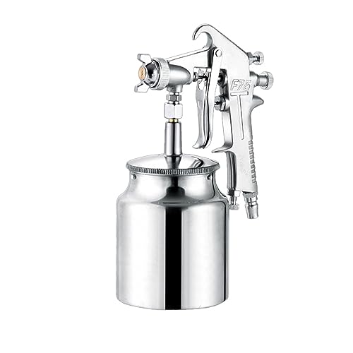 Lackierpistole, 400ML Spritzpistole Professionelle Pneumatische Airbrush Sprayer Legierung Malerei Zerstäuber Werkzeug Mit Trichter for Malerei Autos(F75 DOWN) von JOJIDE