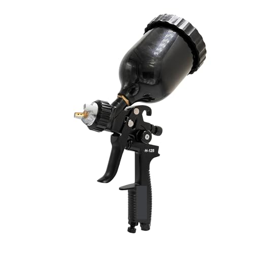 Lackierpistole, HVLP-Spritzpistole for Heimwerkerprojekte – 600 ml Schwerkraftzufuhrsystem mit 1,3-mm-Düse for Autos, Möbel von JOJIDE
