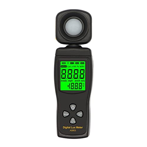 Light Meter, Light Meter 0~200000Lux Range Light Meter Pocket Design Light Meter Lux/FC Light Meter Tester Umweltprüfung Grau Handheld Solar Power Tester Light Meter, Light Meter 0~200000Lux Range Light Meter Pocket Design Light Meter Lux/FC Light Meter Tester Umweltprüfung Grau Handheld Solar Power Tester von JOJIDE