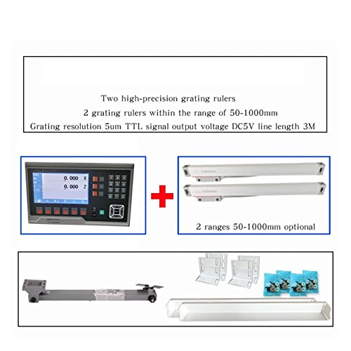 Linearencoder, Two And Three Axis Lathe Milling Machine Lcd CNC Linear Scale Digital Electronic Gate Optical(Two axis VIP) von JOJIDE