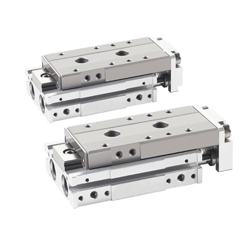 Luftzylinder, 1 Stück Luftschiebetischzylinder LCG-Serie Pneumatischer Linearzylinder LCG6 8 12-10 20 30 40 50 75 100 mm Hub doppeltwirkend(LCG 6,Bore 20mm) von JOJIDE