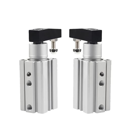 Luftzylinder, 1 Stück QCKL50 QCKR50 Drehklemmzylinder mit Magnet-Luft-Pneumatikzylinder(QCKL50x30-S) von JOJIDE
