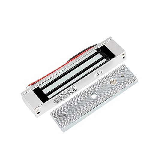 Magnetisches Türschloss 12V Elektromagnetische Schlösser 180KG/350lbs Elektrisches Magnetschloss ZL U-Halterung for elektronisches Türzugangskontrollsystem Wasserdicht(180KG Lock ONLY) von JOJIDE