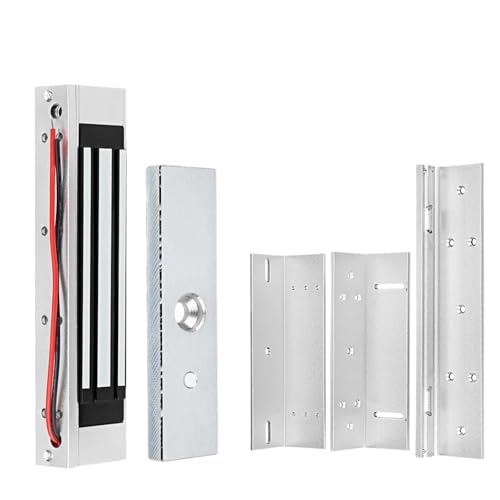 Magnetisches Türschloss 180 kg/350 lbs Elektromagnetische Schlösser 12 V Elektrisches Magnetschloss ZL U Halterung for Elektronisches Türzugangskontrollsystem Wasserdicht(Lock with ZL Bracket) von JOJIDE