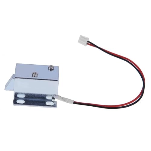 Magnetisches Türschloss 2-5 Stück DC 5 V-6 V 12 V Magnetverschluss Mini Kleine Größe Elektromagnetisches Elektronisches Schließfach Steuerschrank Schubladentürschloss(4PCS) von JOJIDE