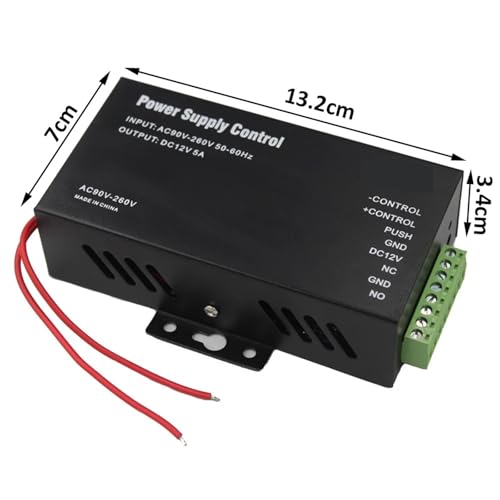 Magnetisches Türschloss DC 12V Tür Access Control System Schalter Netzteil 3A 5A AC 100~240V for Elektrische Schloss RFID Fingerprint Access Control System(P03-CB-5A) von JOJIDE