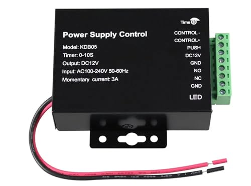 Magnetisches Türschloss DC 12V Zugangskontrolle Netzteil Schalter 5A 3A Ausgang Eingang Stromquelle Lieferant Adapter for Video-Gegensprechanlage(TypeB 12V3A) von JOJIDE