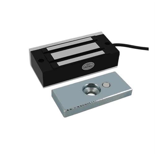 Magnetisches Türschloss DC12V Elektromagnetisches Schloss Magnetschloss 60Kg/100Lbs Haltekraft for Vitrine Schranktür Rahmenlos s von JOJIDE