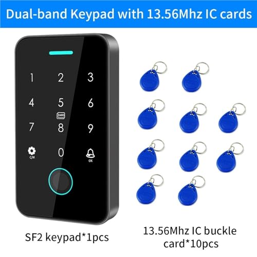 Magnetisches Türschloss Dual RFID 125 Khz + 13,56 MHz NFC Outdoor Fingerabdruck-Zugangskontrolltastatur IP67 Wasserdichter biometrischer Türöffner(A) von JOJIDE