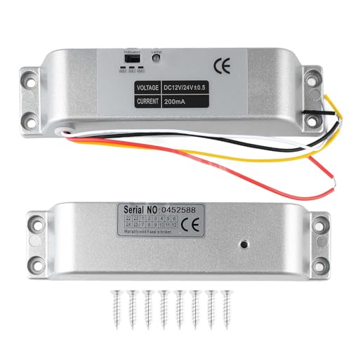 Magnetisches Türschloss Elektrisches Drop-Schloss, 12 V bis 24 V, elektronisches Türschloss aus Aluminiumlegierung for Zugangskontrollsystem, Zugangskontrollschloss von JOJIDE