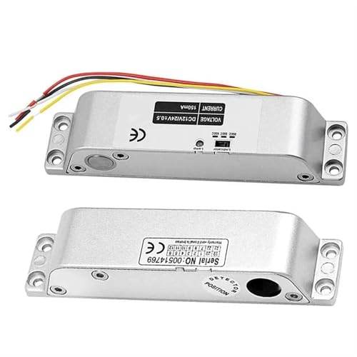 Magnetisches Türschloss Elektrisches Fallriegelschloss mit Zeit, DC 12 V, ausfallsicher, NC-Modus, elektronisches Türschloss for die Zugangskontrolle(Fail Safe(NC)) von JOJIDE