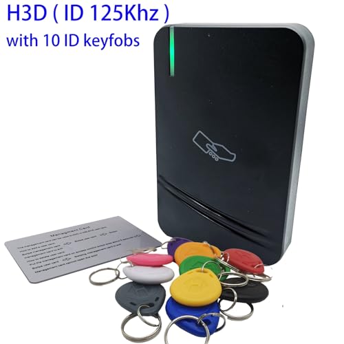 Magnetisches Türschloss IP65 Wasserdichte RFID EM 125 kHz IC 13,56 MHz Proximity-Karte Outdoor Touch Tastatur Controller Tür Zugangskontrollsystem(H3D with keyfobs) von JOJIDE