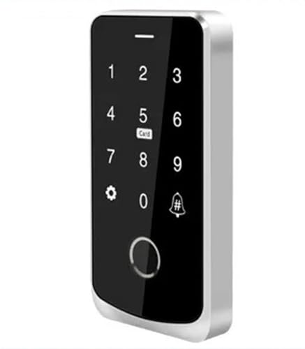 Magnetisches Türschloss Smart Access Control Maschine Handy Fern Entsperren NFC Fingerabdruck Passwort RFID Karte Türschloss Controller IP67(Silver) von JOJIDE