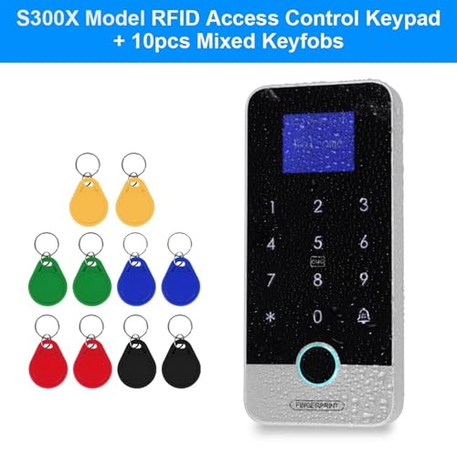 Magnetisches Türschloss Wasserdichte Bluetooth Tuya APP Fingerprint Access Controller Standalone RFID Tastatur Touch Tastatur 13,56 MHz Türöffner System(S300X VS Mixed Keys) von JOJIDE