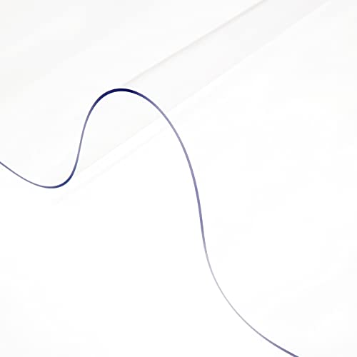 Multi-Größe 1,5/2 mm Tischdecke Schutz Tischdecke Matte PVC weich wasserdicht klar wasserabweisend leicht zu reinigen(45 x 100 Inch) von JOJIDE