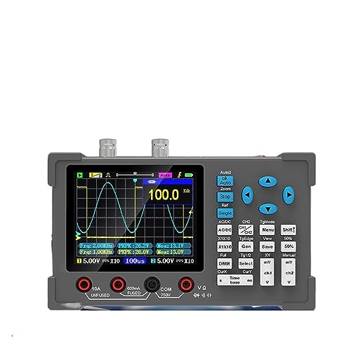 Oszilloskop, 3,2-Zoll-Desktop-Digitaloszilloskop, 120 M Bandbreite, Zweikanal-Multimeter und Signalnerator 3 in 1 von JOJIDE