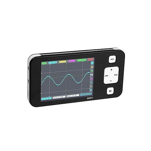 Oszilloskop, DS211 Mini Pocket Digital Portable Oszilloskop 1MSa/s 200kHz Display Bildschirm Spektrumanalysator Einfache Messung von JOJIDE