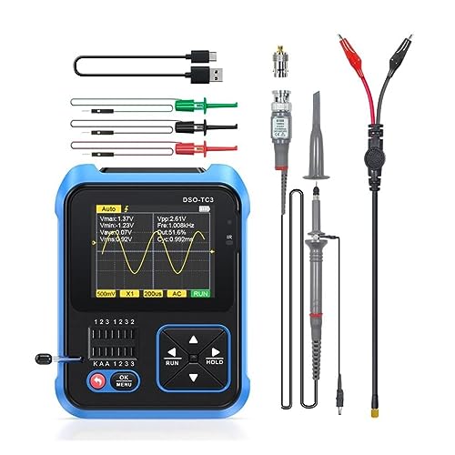 Oszilloskop, Signalgenerator Tragbares digitales Oszilloskop 3-in-1-Oszilloskop Transistortester Multimeter(B) von JOJIDE