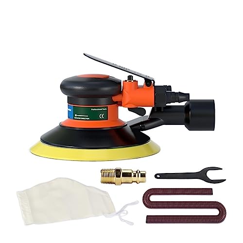 Pneumatischer Exzenterschleifer, Luftschleifer, 125 mm/150 mm Vakuum-Exzenter-Polier-/Schleifmaschine, pneumatische Werkzeuge(6 In Vacuum Sander) von JOJIDE