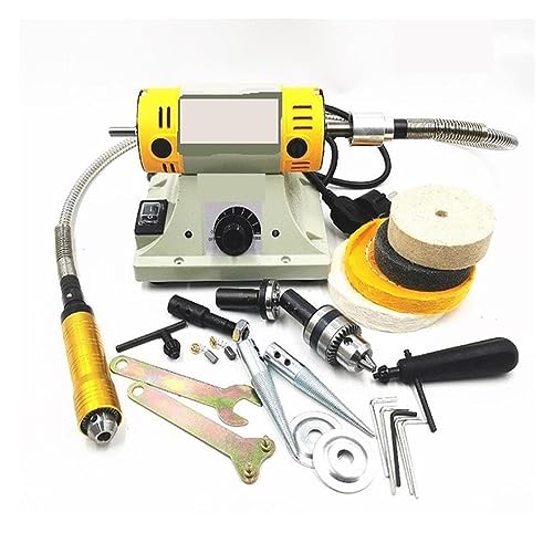 Poliermaschine Elektrowerkzeuge Holzbearbeitung Jade Schmuck Tischdrehmaschine Motor Schleifmaschine Schreibmaschine Elektrowerkzeuge(Upgrade) von JOJIDE
