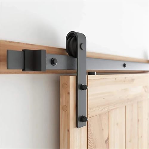 Schiebetürbeschlag, 1,2 m/2 m/2,5 m/3 m Schiebetürbeschläge for Scheunentore, nur Schienen, nicht im Lieferumfang enthalten, Rollen, 4–20 Fuß(7FT 2130mm) von JOJIDE
