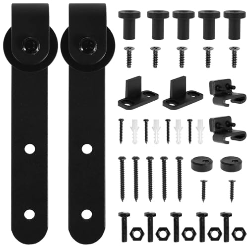 Schiebetürbeschlag, Schiebetür-Hardware-Kit for Scheunentore, robuste Hardware-Kits for Schranktüren, Schienensatz, glatt, leise, einfache Installation, einfache Montage von JOJIDE