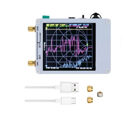 Spectrum Analyzer, VNA Vector Network Analyzer 50KHz-900MHz Digitaler Touchscreen Kurzwelle MF HF VHF UHF Antennenanalysator Stehende Welle von JOJIDE