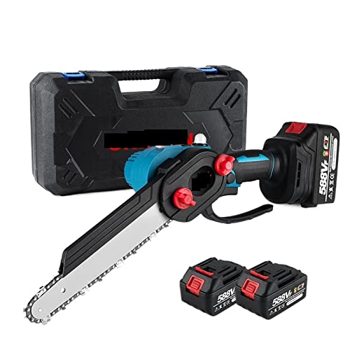 Tischsäge, 8-Zoll-bürstenlose elektrische Säge 45000 U/min Akku-Gartensäge for den Außenbereich mit Öltopf for 18-V-Batterie(1 Battery Plug) von JOJIDE