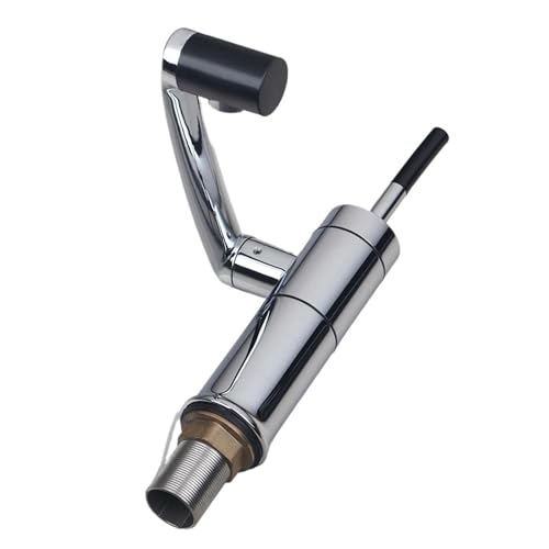 Wasserhahn Küche, Badezimmer-Waschbecken-Wasserhahn, 360-Grad-Drehgelenk aus Messing for heißes und kaltes Wasser, Einhebelmischer for die Deckmontage von JOJIDE