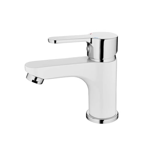 Wasserhahn Küche, Waschbecken-Wasserhahn, moderner Badezimmer-Wasserhahn, lackiertes Messing, Einhebelmischer, Einloch-Warm- und Kaltwasserhahn, Deck A9067(A9067G) von JOJIDE