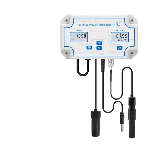 Wassertester, WiFi 3in1 Temp PH Salzgehalt Meter Controller Salzwasser Tester Smart Tuya Remote Online Monitor Wassertester, WiFi 3in1 Temp PH Salzgehalt Meter Controller Salzwasser Tester Smart Tuya Remote Online Monitor von JOJIDE