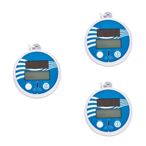 Wasserthermometer, 3Pcs Schwimmende Digitale Pool Thermometer Solar Powered Outdoor Pool Thermometer Wasserdichte LCD Display Wasserthermometer, 3Pcs Schwimmende Digitale Pool Thermometer Solar Powered Outdoor Pool Thermometer Wasserdichte LCD Display von JOJIDE