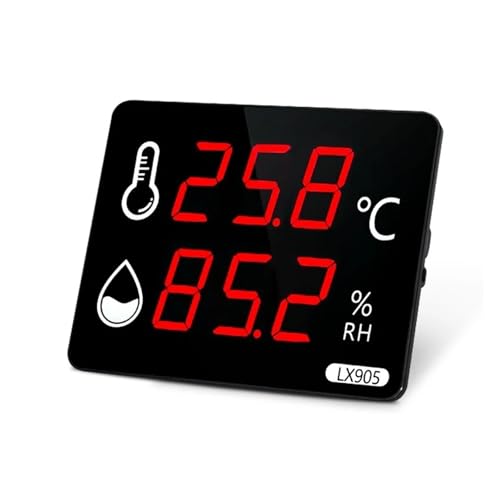 Wasserthermometer, Digitale Temperatur und Feuchtigkeit Instrumente Thermometer Meter außen Sauna Schwimmbad Uesd LED von JOJIDE